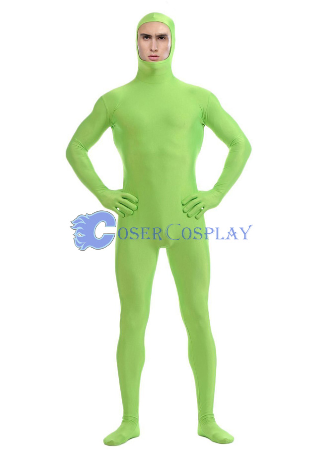 Open Face Lycra Spandex Zentai Sage